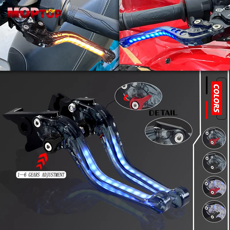 NEW For DL1000 V-STROM DL1000/XT V-Strom 2002-2024 Motorcycle Always-on Signal Turn light Short Adjustable Brake Clutch Levers