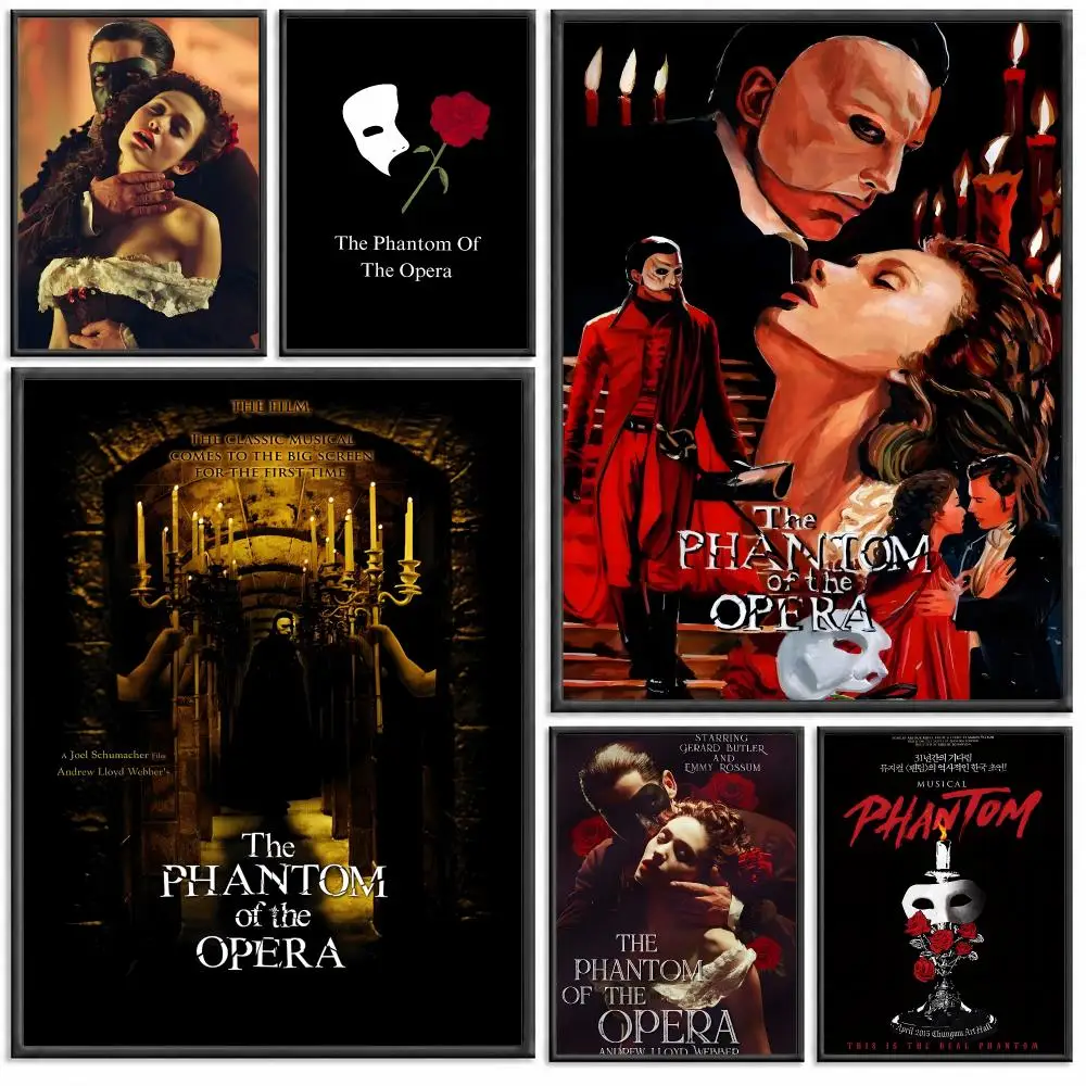 Movie The Phantoms of The Opera Poster Modern PP Paper Wall Decorative for Cafe Office Bar Home Wall Decor Gift