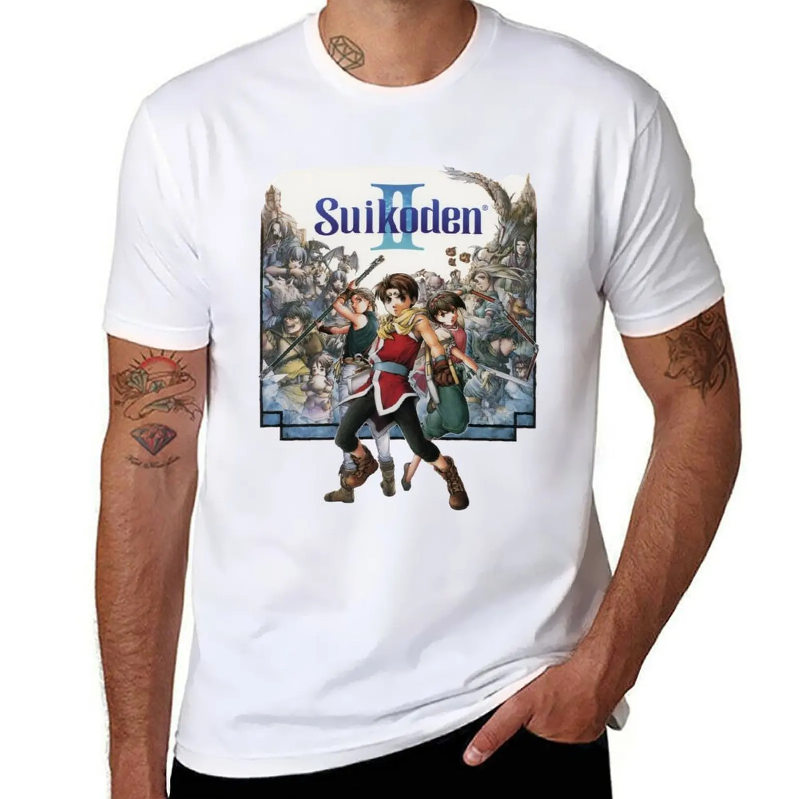 

Suikoden II T-Shirt t shirts for man pack white man t shirt heavy cotton T-Shirt