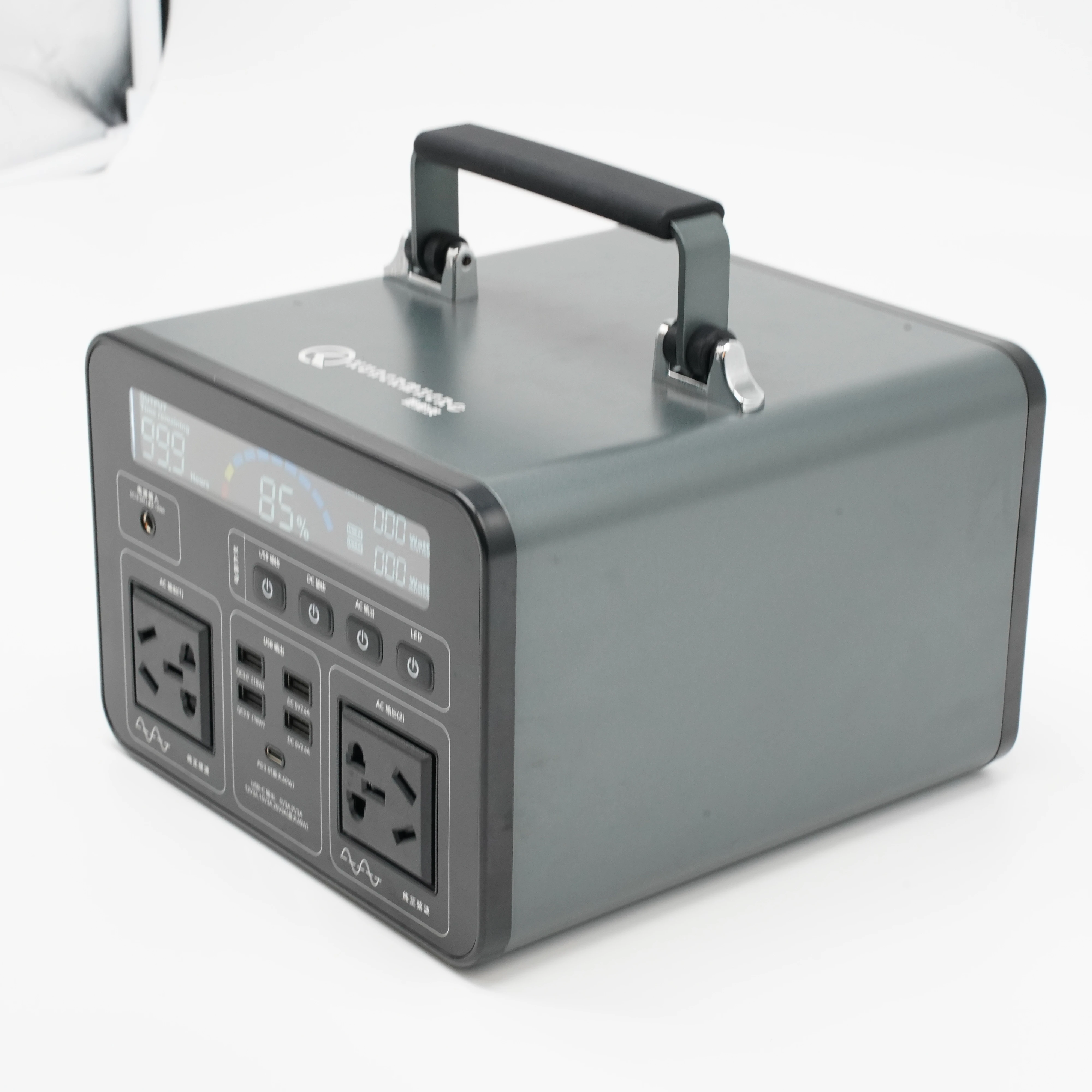 

Portable Energy Storage Power 500W Solar Rechargeable Station For Outdoor Emergency Power Supply.