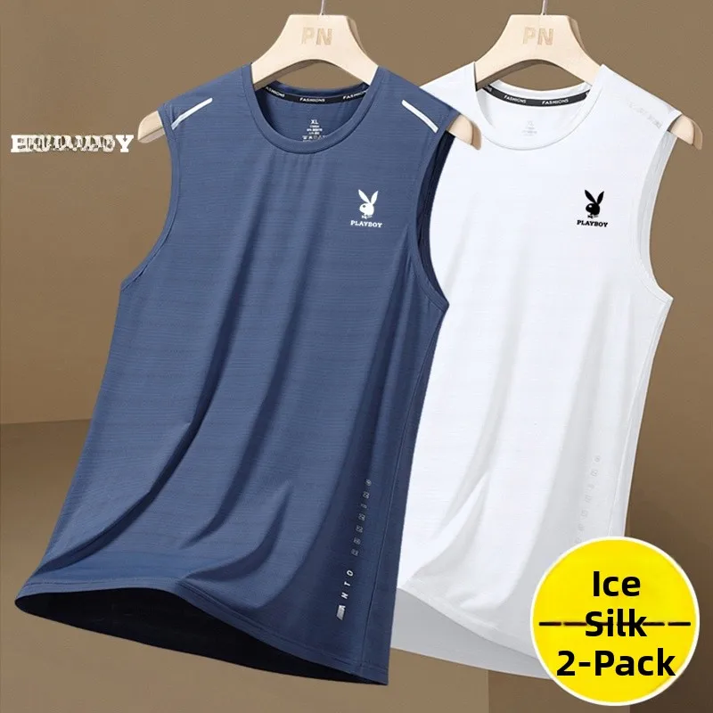 

Мужская летняя тонкая футболка из ледяного шелка, спортивный топ для баскетбола, дышащий, влагоотводящий...