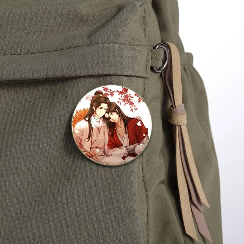 دبابيس أنيمي تيان جوان سي فو على ظهره ، نعمة السماء الرسمية ، شارة كرتون ، دبوس XieLian HuaCheng ، إكسسوارات مجوهرات ، 58 #4