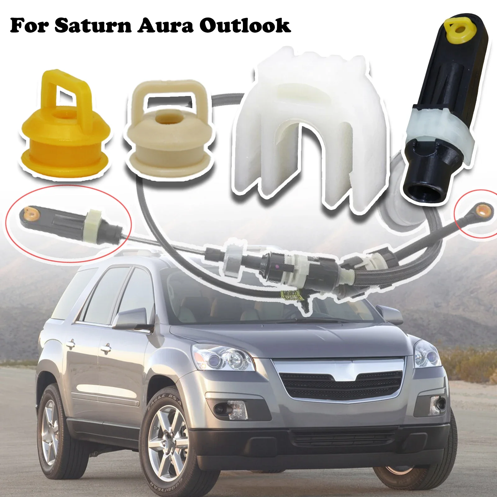 Automatic Transmission Shift Cable Linkage Bushing Selector For Saturn Aura Outlook Ram ProMaster 2500 2007 2008 2009 2010 2011