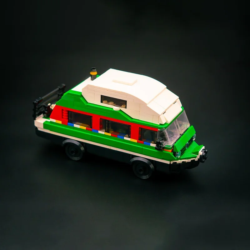 Campeão de velocidade modelo de carro moc tijolos de construção ônibus amortecedor tecnologia blocos modulares presentes brinquedos de natal conjuntos diy montagem