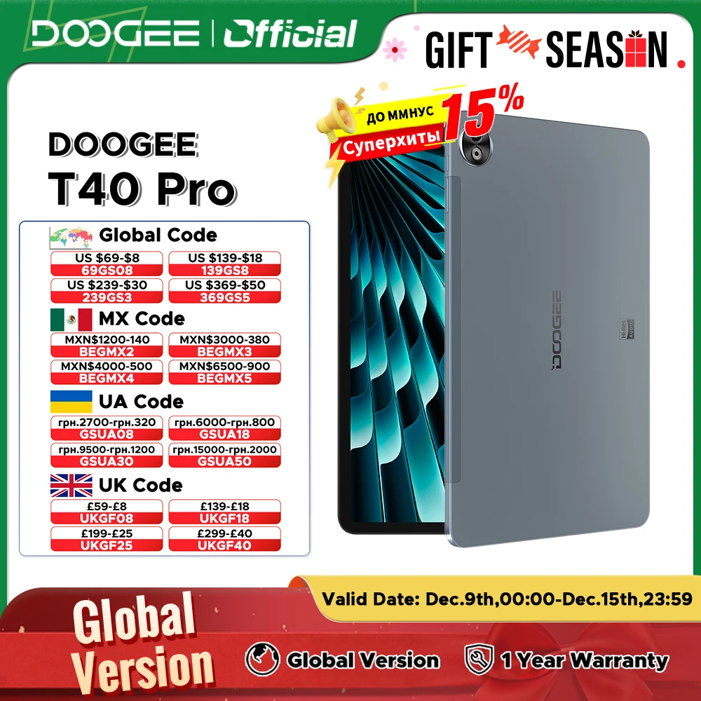 Globale Version DOOGEE T40 Pro 2-in-1-Tablet-PC Android 14 12\