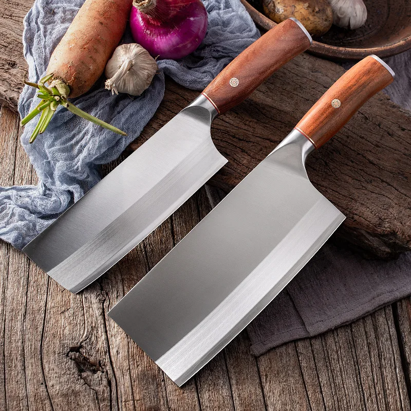 

Top Quality 9Cr18mov Nakiri Kitchen Knives Razuo Sharp Chef's Slicing Knife German Stainless Steel Wood Handle Cooking Knife