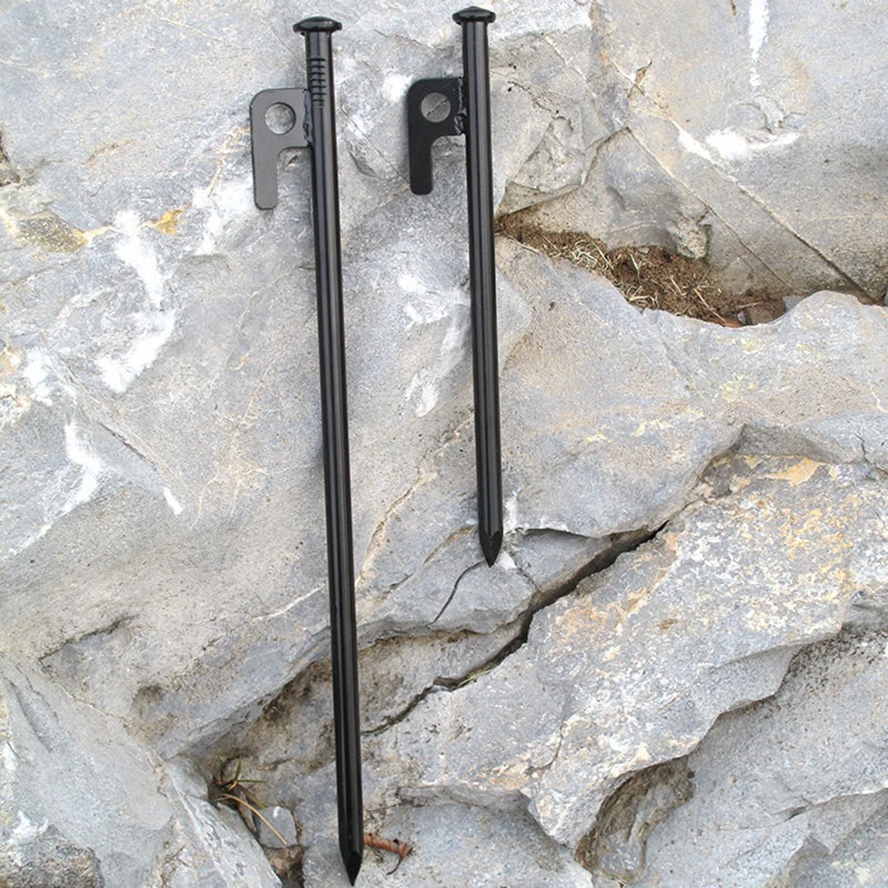 

3 Pcs Tent Pegs Nails Pin Safe Pins Inflatable Camping Stakes Accessory for Fastening Travel
