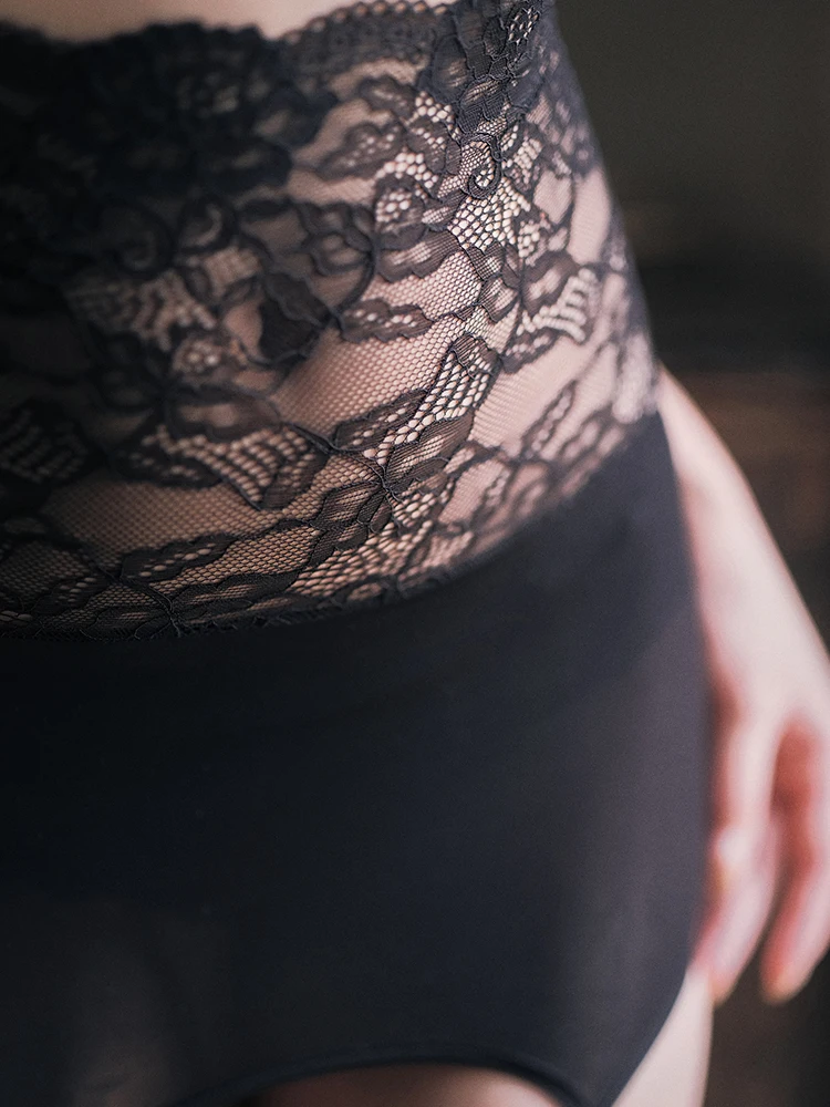 Floral Lace Patchwork Oil Shiny High Waist Mini Skirt Collocation Hose Garter Belt For Stockings Women Sexy Lingerie