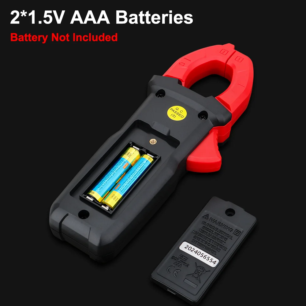 GVDA Digital Mini Clamp Meter Multimeter Auto Range AC/DC Voltage Tester True RMS Car Amps Hz Capacitance NCV Ohm Test Voltmeter