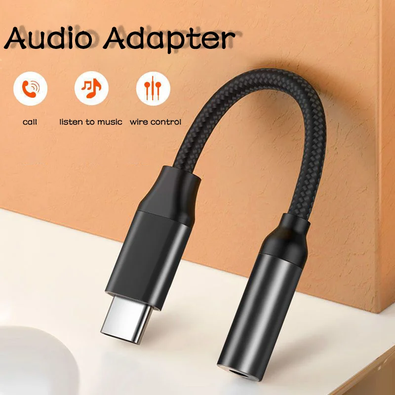 Adaptador USB Tipo C a 3 y 5 MM para auriculares