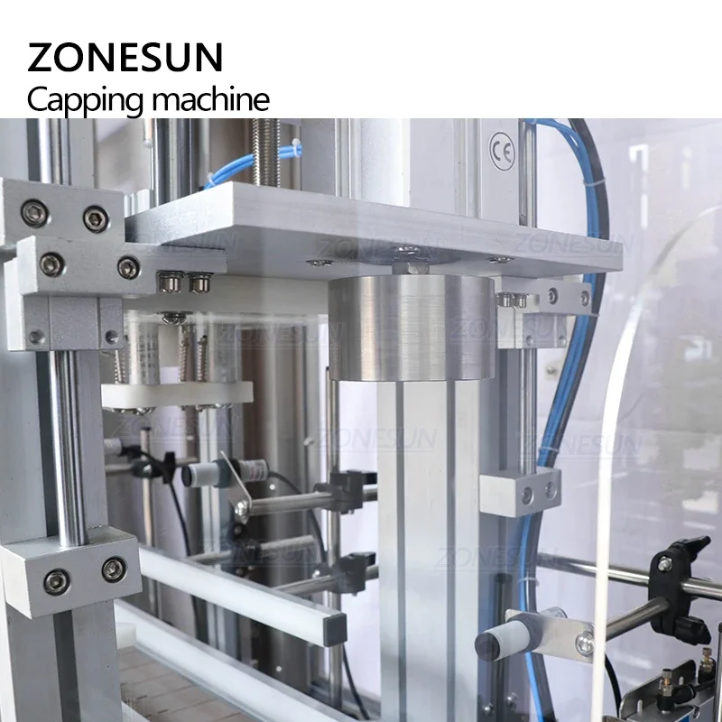 ZONESUN-máquina de alimentación y prensado de corcho automática personalizada, máquina taponadora de botellas de vino de vidrio con cubierta antipolvo