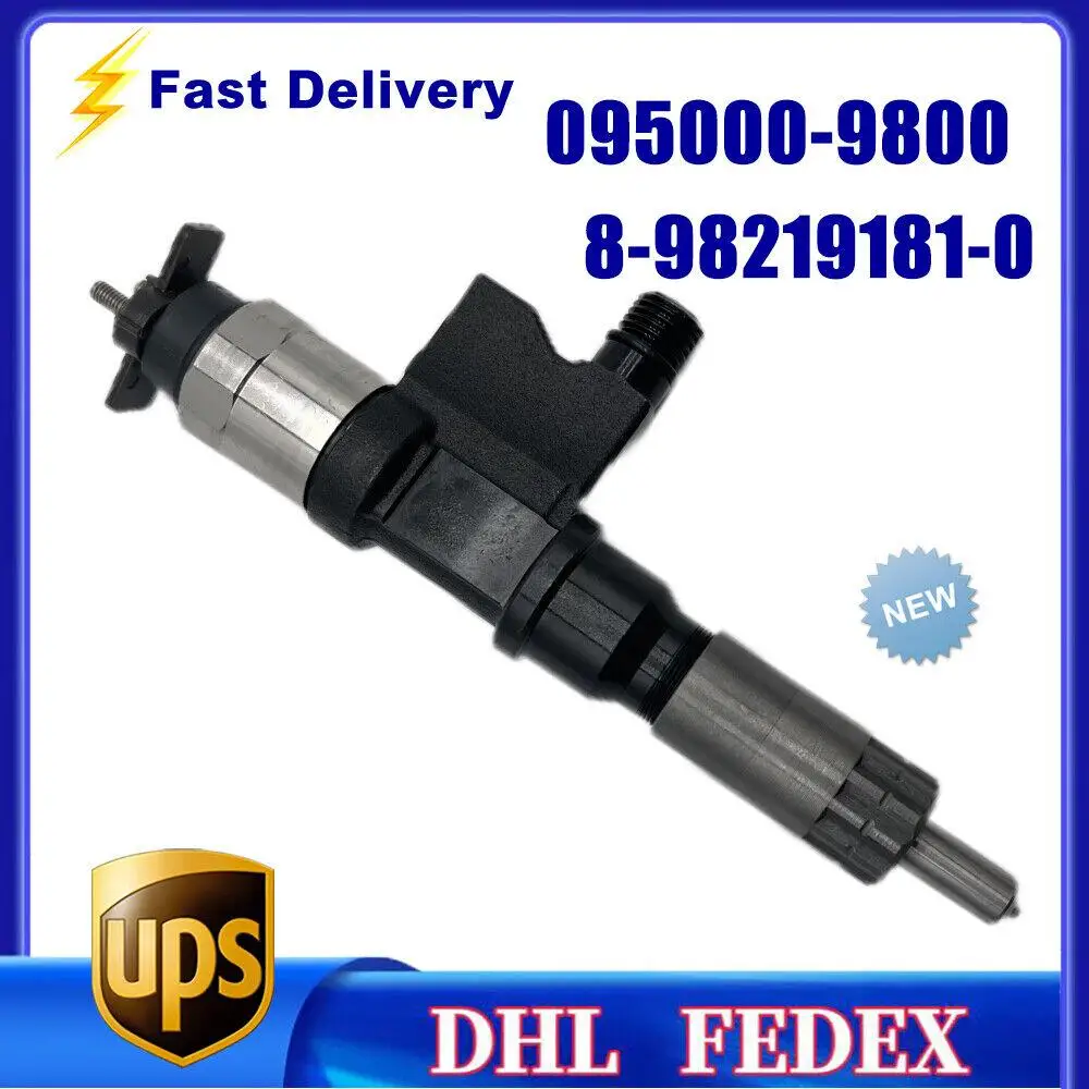 

095000-9800 Common Rail Diesel Fuel Injector 8-98219181-0 For I/S/U/Z-U 4HK1 6HK1 Engine