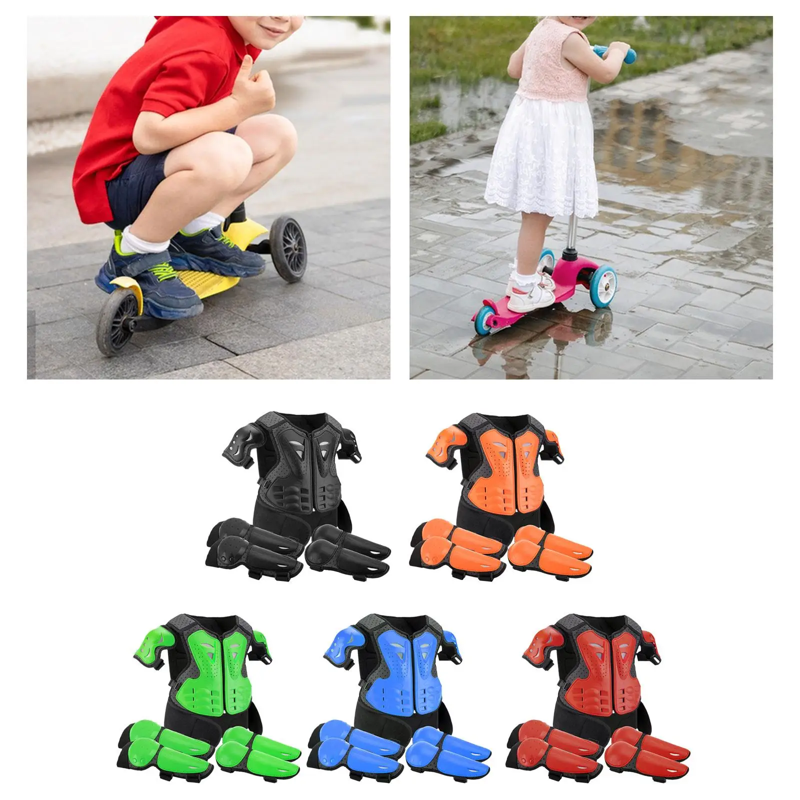 Universal Dirt Bike Gear Accessories Wear Resistant Chest Spine Back Protector Easy to Use Kids Motorcycle Full Body Armors Suit
