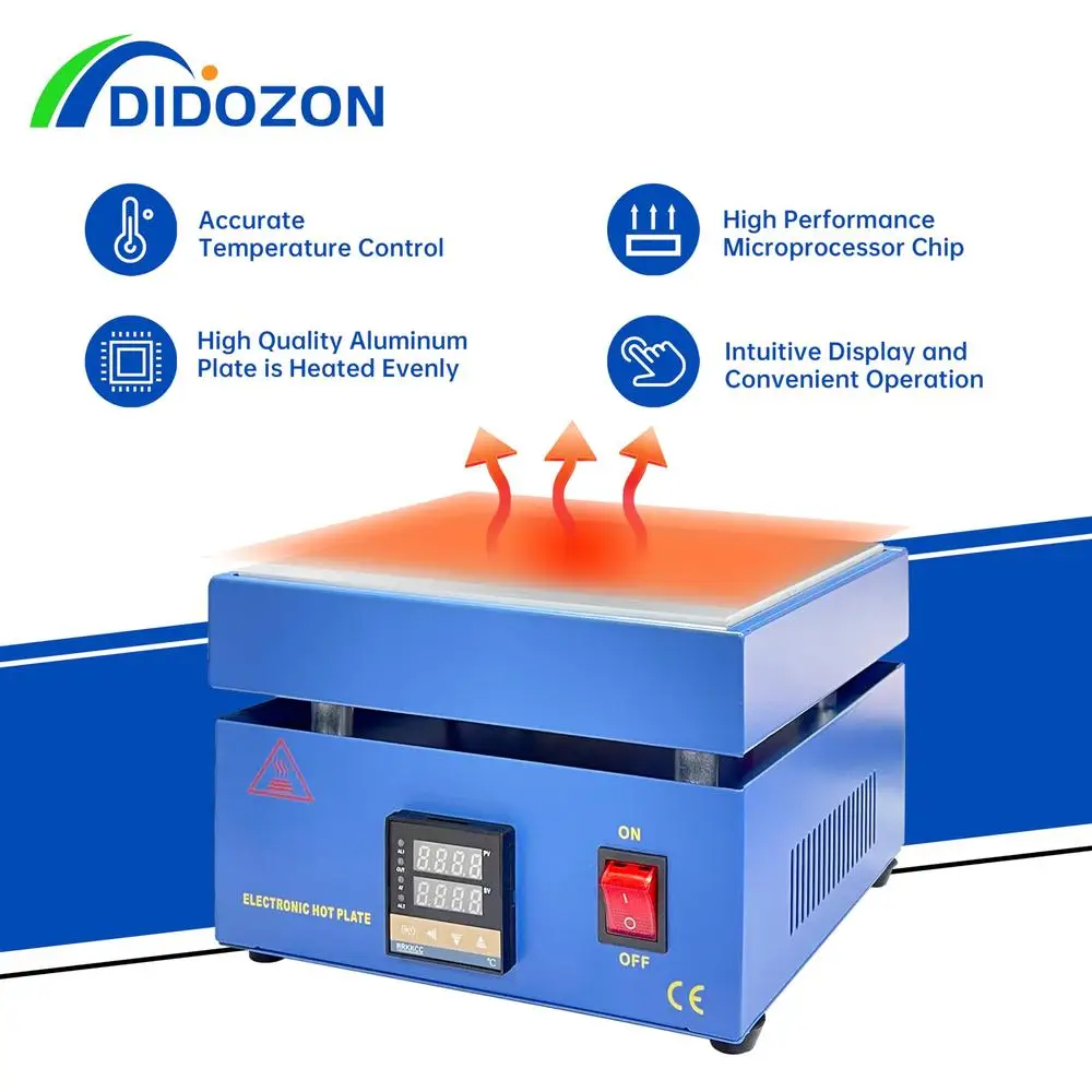 850W Electric Preheat Soldering Station Fast Heating Precise Temperature Control Large Surface Ideal Phone Screens LED Displays