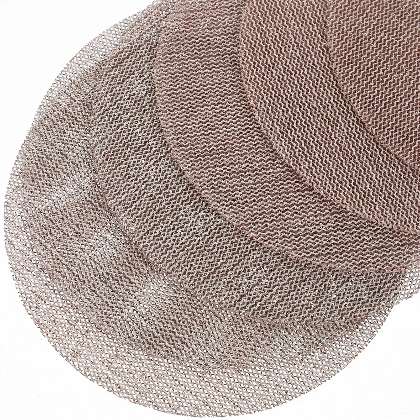 

10pcs Water Resistant Sandpaper Sheets Corundum Discs Electric Sander Curved Surface Polishing Mesh Abrasive Hook Loop Backing