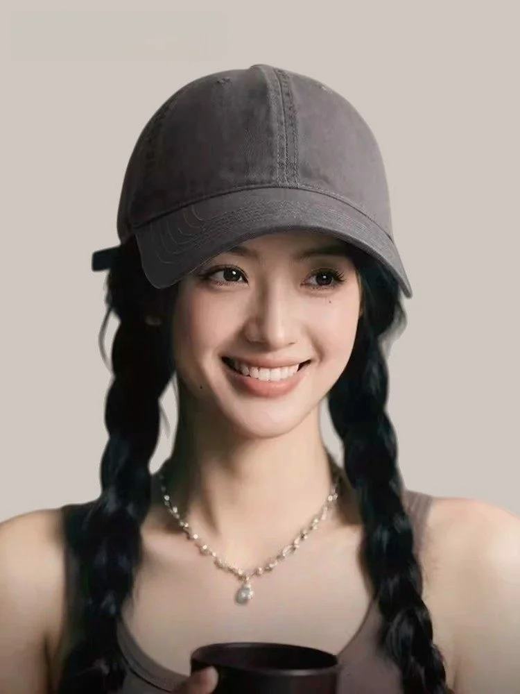 deep-crown-large-head-circumference-baseball-cap-wide-brim-face-slimming-hat-women's-style-spring-summer-autumn-winter