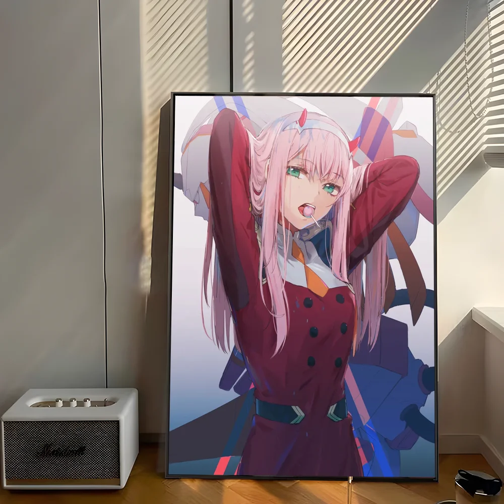 Darling In The Franxx Zero Two 002  Poster Self-adhesive Art Poster Whitepaper Prints Posters Artwork Home Decor