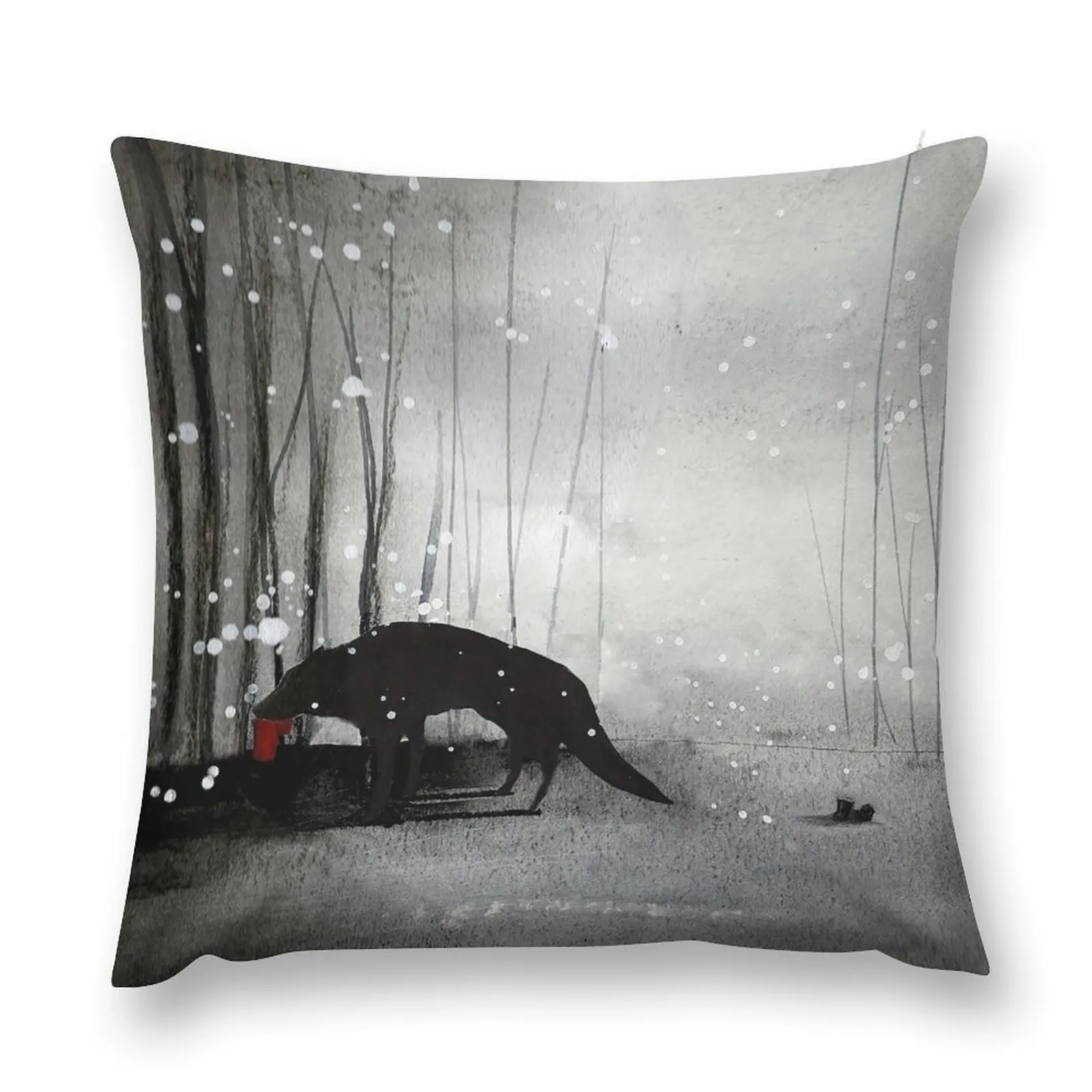 Little Red Riding Hood - A Tragedy Throw Pillow pillow cover christmas Sofa Cushion Sofa Cushions pillow