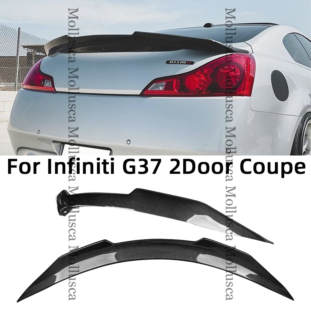 For Infiniti G series G37 2Door Coupe PSM Style Carbon fiber Rear Spoiler Trunk wing 2008-2012 FRP honeycomb Forged(not for IPL)