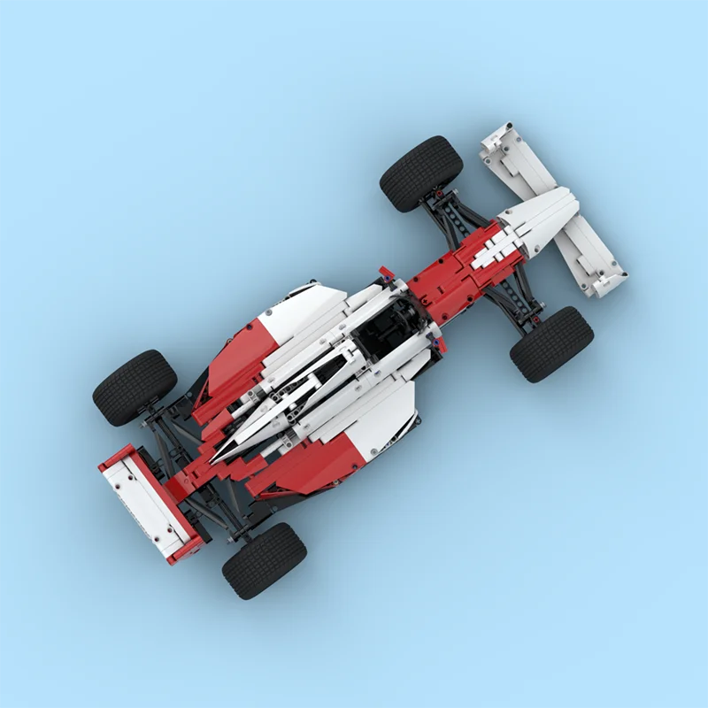 2025 새로운 MOC Ayrton Senna 포뮬러 1 McL60 F1 기술 벽돌 자동차 모델 1/8 스케일 빌딩 블록 키트 장난감 성인 선물