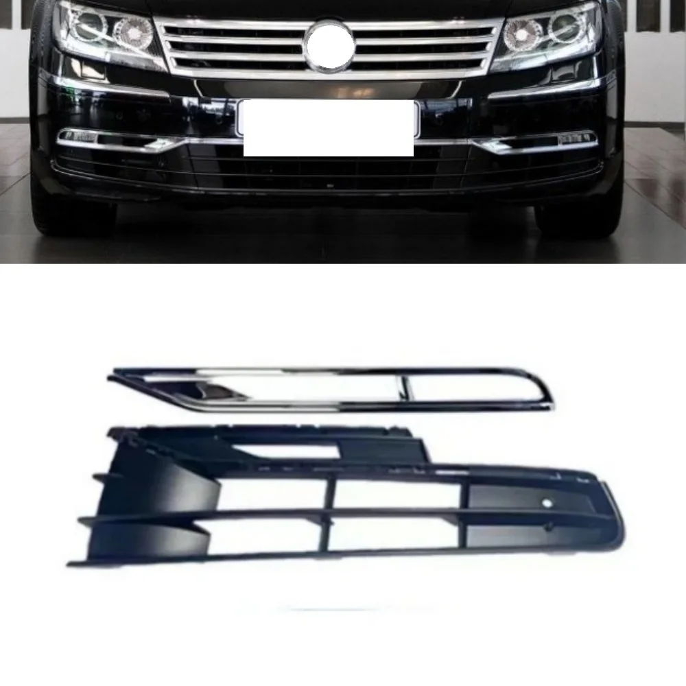 New Original Front Bumper Lower Grille Set for VW Phaeton 2011-2015 OEM 3D0853665J 3D0853666J 3D0854661H 3D0854662H