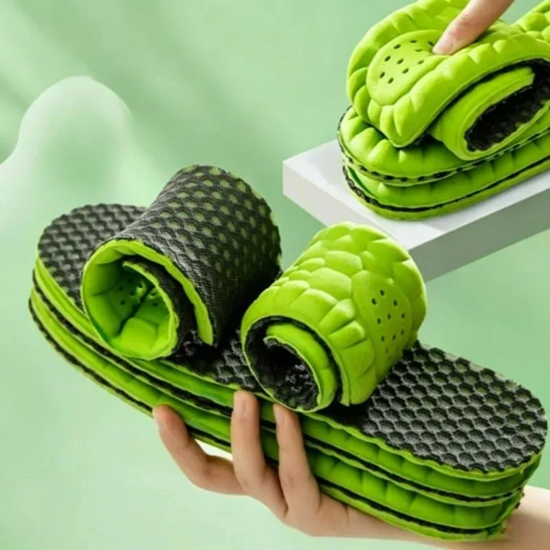 3D Cloud Cushion Insoles Breathable Sports Shoe Inserts Artemisia Deodorizing Orthotic Insoles High Elastic PU Mesh Foot Support