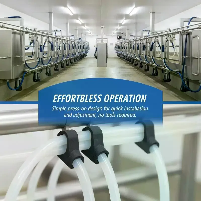 DL Milking Equipment Rubber Clips Twin Air Hose Milking Tube Clamps 1/3/5PCS Optional for Livestock Farm Milking Machines