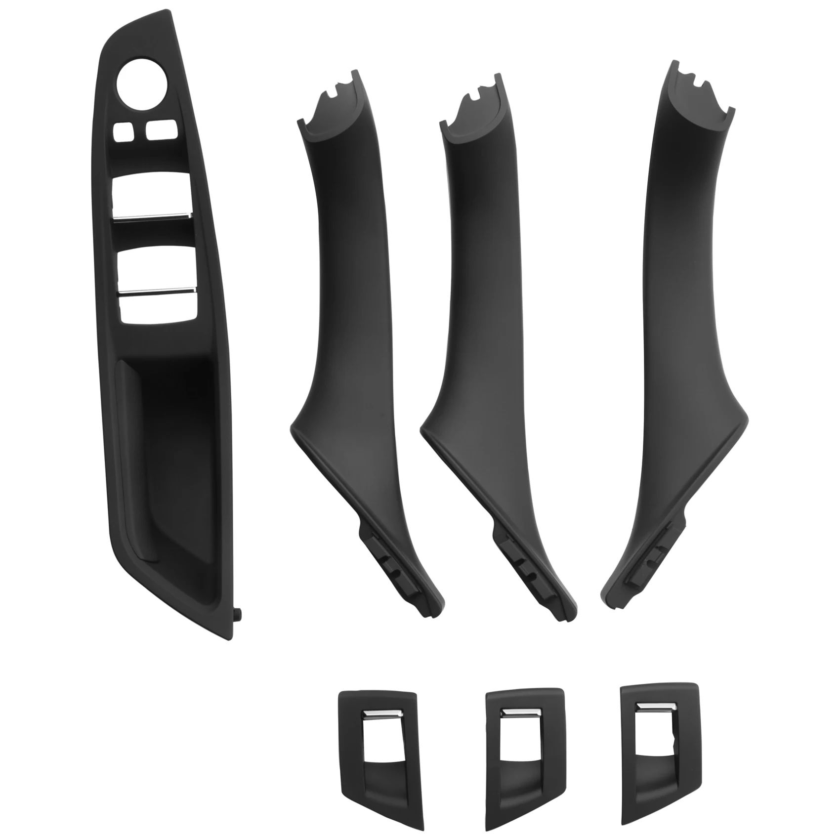 

7 шт. Автомобильная внутренняя дверная ручка, переключатель для стеклоподъемника, панель подлокотника для 5 серии F10 F11 F18 2010-2017 RHD 51417225875 RHD