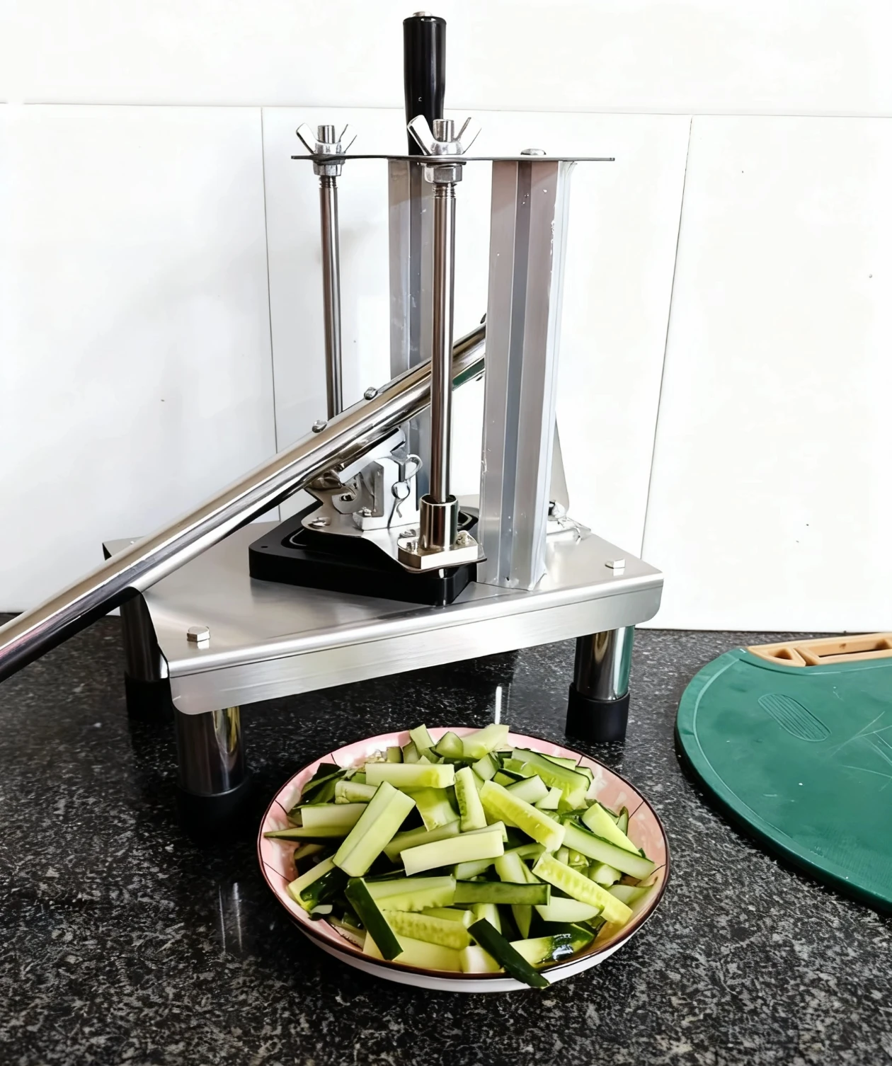 

Stainless Steel French Chips Cutter Manual 7/10/14mm Potato Carrot Cucumber Cutting Machine for Commercial and Home