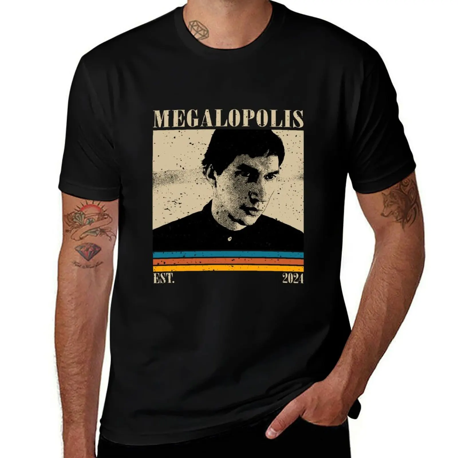 

Retro Megalopolis T-Shirt anime tshirt aesthetic clothes summer tops mens graphic t-shirts anime