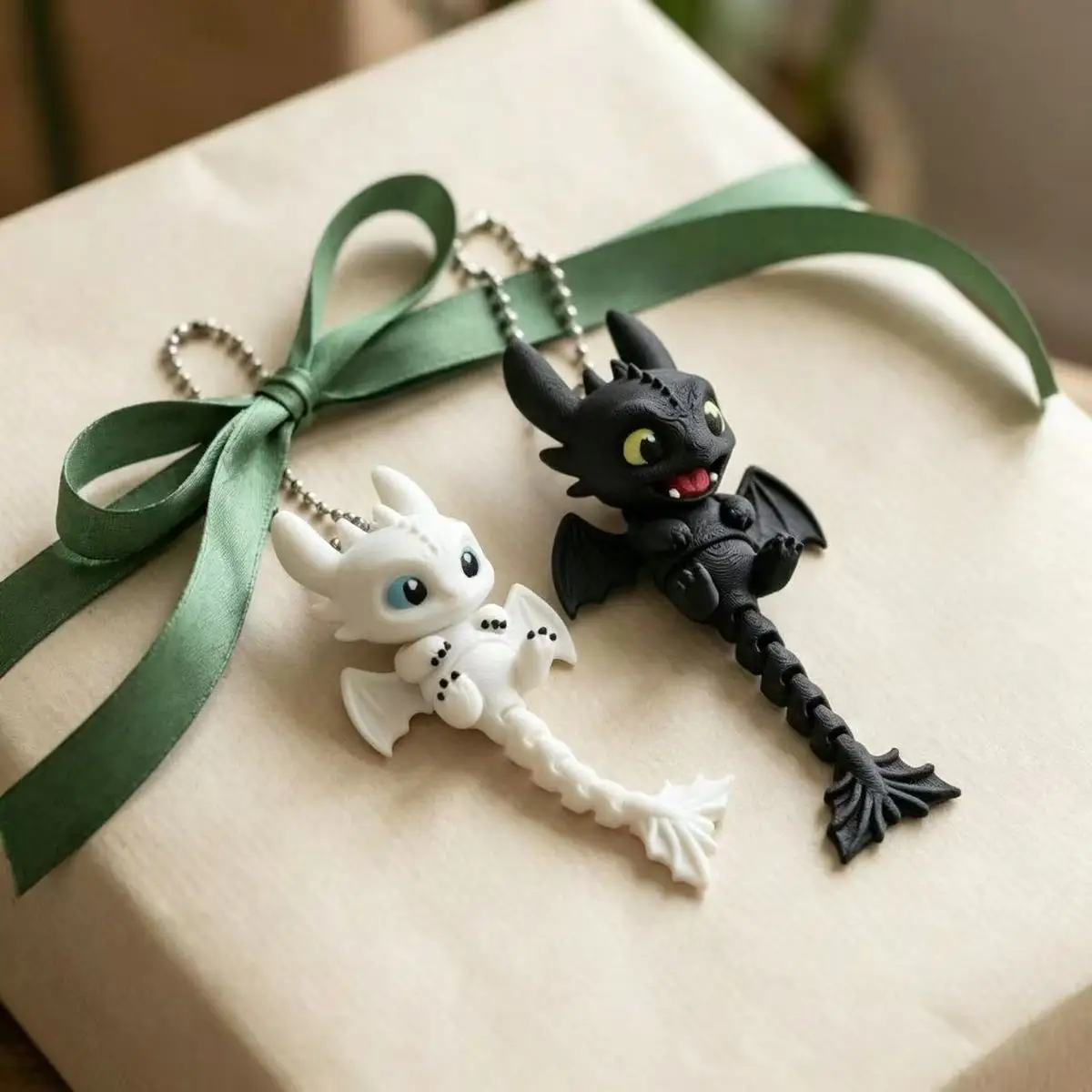 Zahnloser Schlüsselanhänger, 3D-gedruckter Baby-Drache, niedliches Design, Rucksackanhänger, Spielzeug, Cartoon-Spaß, Urlaubsgeschenk für Freunde – Detail 6