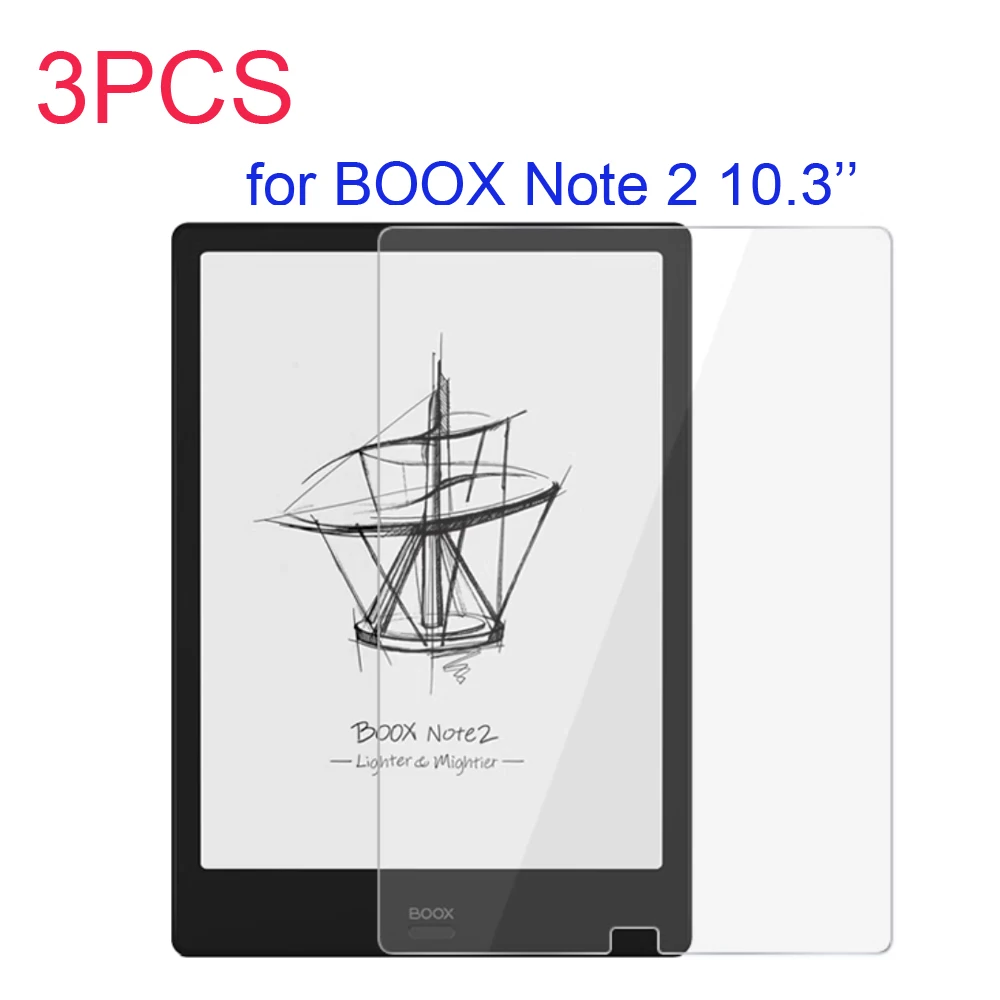 3PCS Soft PET screen protector for ONYX Boox Note 2 10.3'' ereader ebook reader protective film