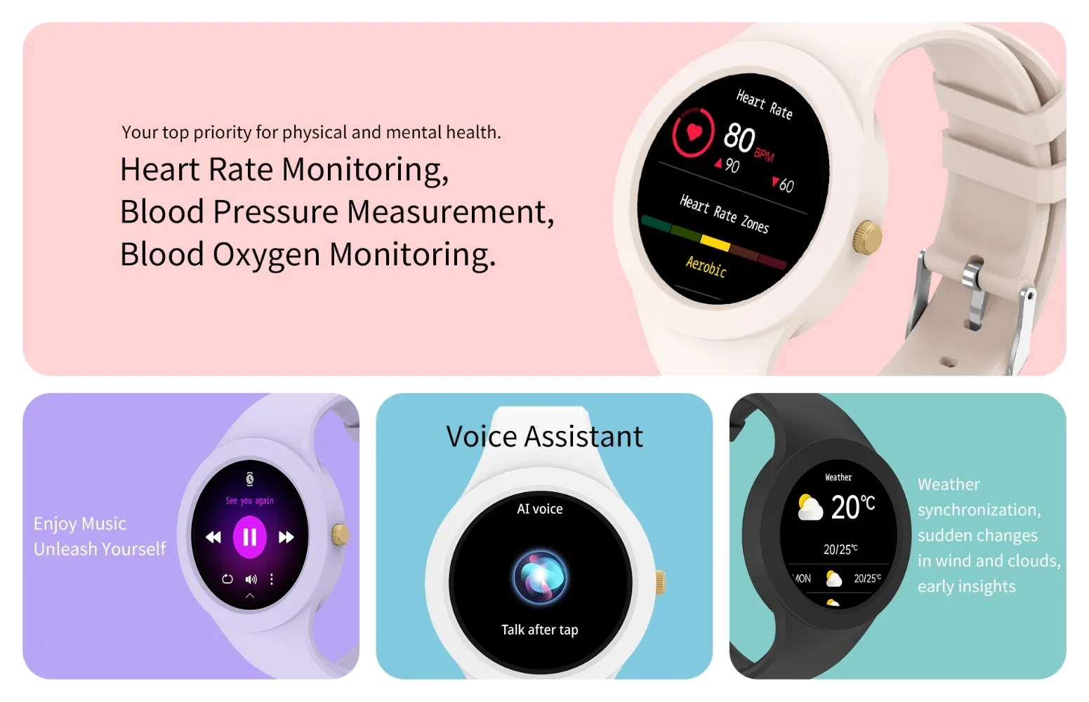 تتميز الساعة الذكية الجديدة ذات الدقة العالية التي تعمل باللمس بالكامل (الاتصال والرد) ووظيفة المكالمات اللاسلكية ووجه الساعة الضخمة