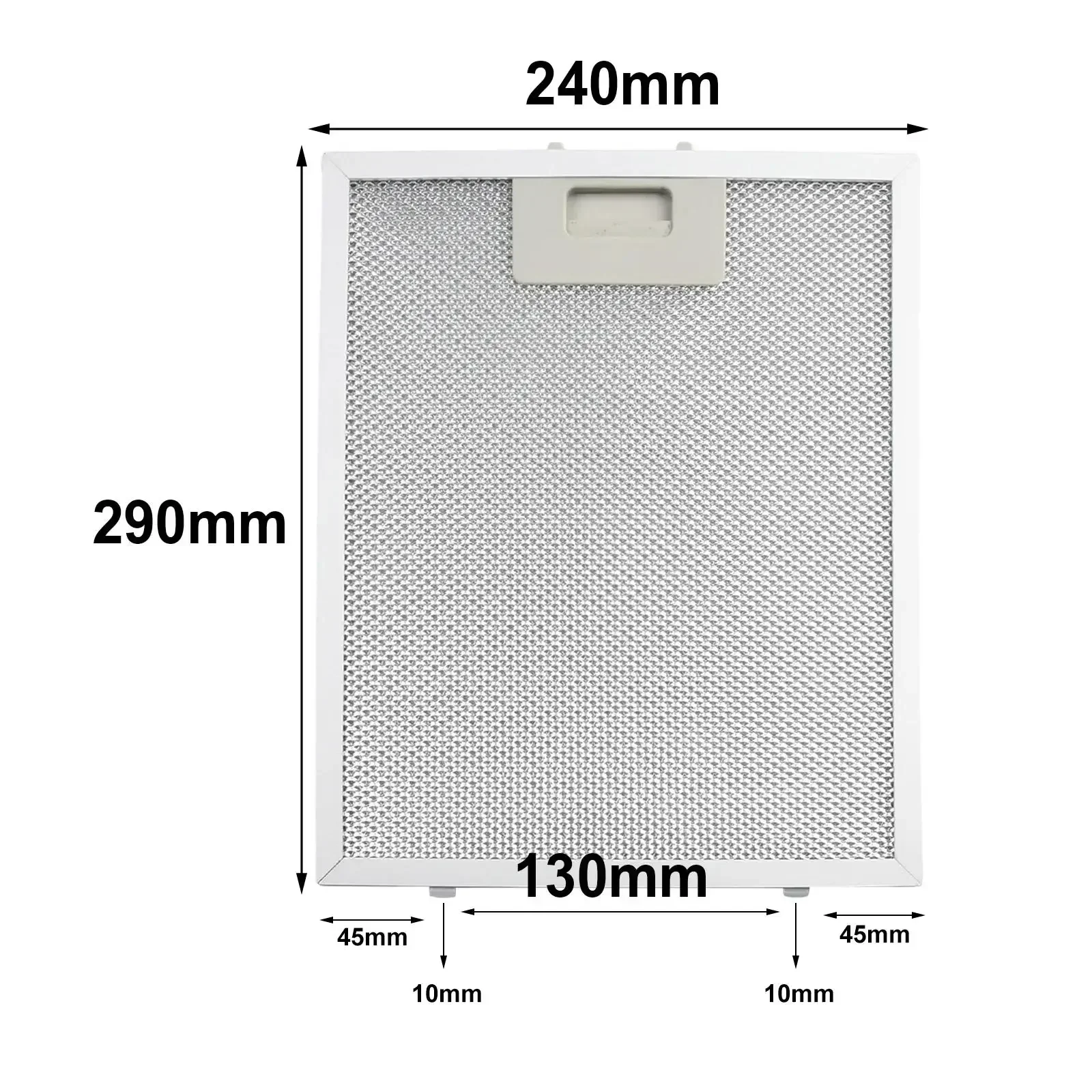 Filtros para campana extractora, filtro de ventilación de malla metálica, Extractor de cocina de 290X240X9mm, filtro de grasa para campana