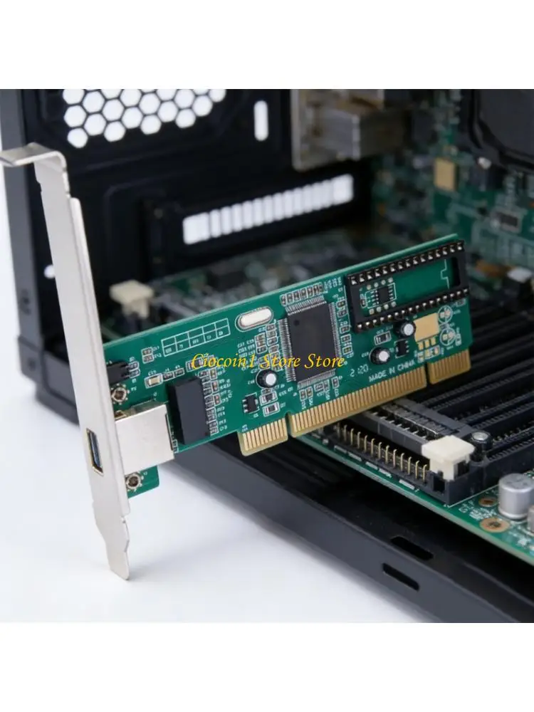 A3PC Networking Card PCI Networking Adapter RTL8169SC Chip 10/100/1000Mbps Gigabit Ethernet Card for Desktop