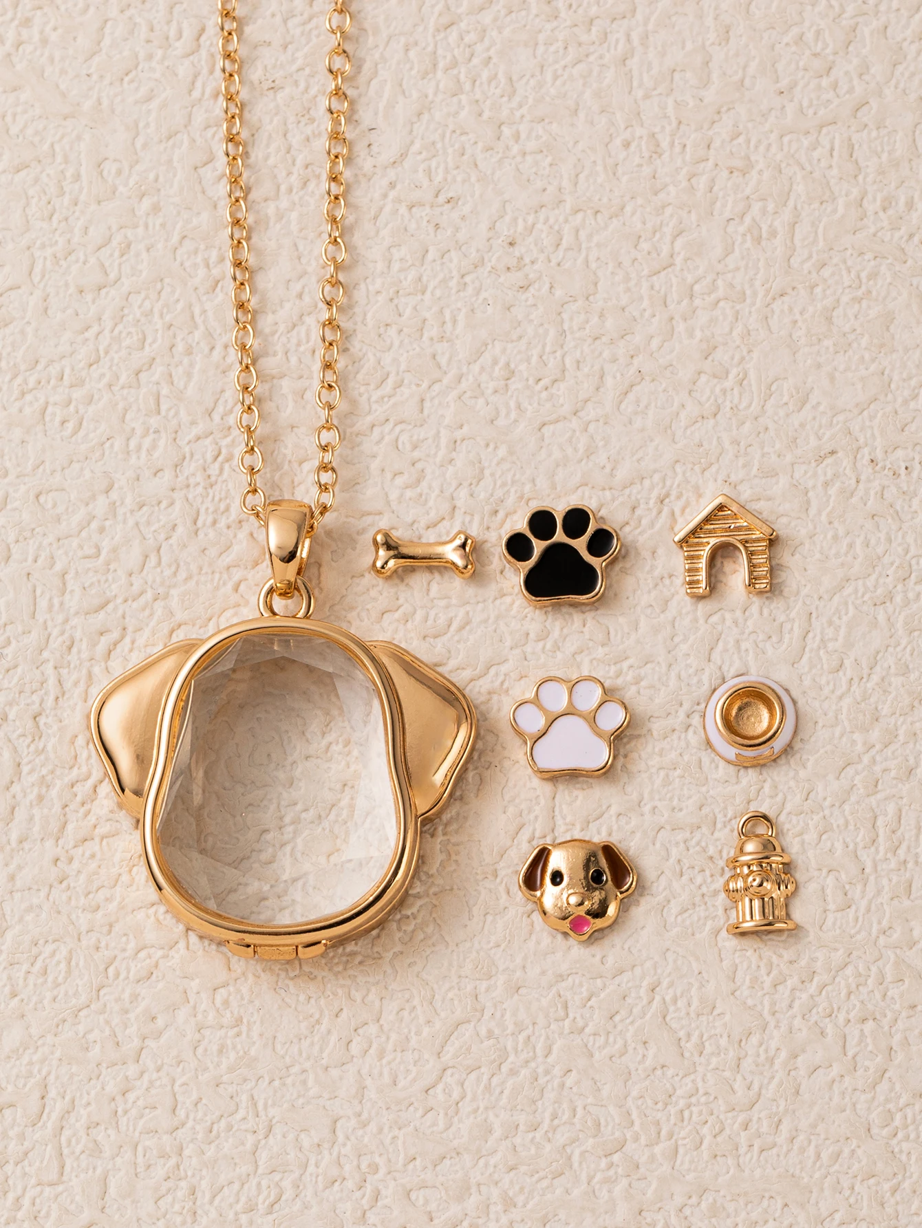 Neues beliebtes süßes Welpen-Anhänger-Accessoire mit verstellbarer DIY-Halskette für Damenschmuck – Detail 2
