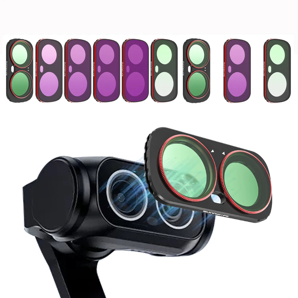 Kit de filtres Insta360 Luna Ultra MCUV CPL ND/Soft Black Night, accessoires de stabilisation, polarisant, réglable, multi-couches, ensemble mixte 3/4/6 pièces