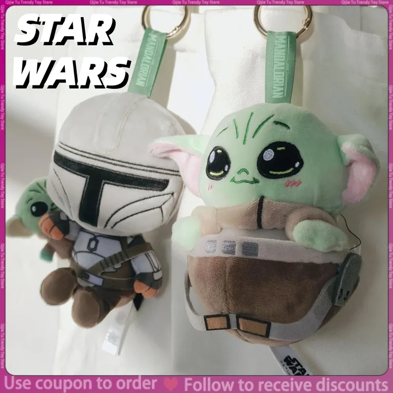 

In Stock Genuine Hot Toys The Mandalorian & Grogu Cosbi Blind Box Keychain Gift Toys Din Djarin Action Figure Cute Gifts 14cm