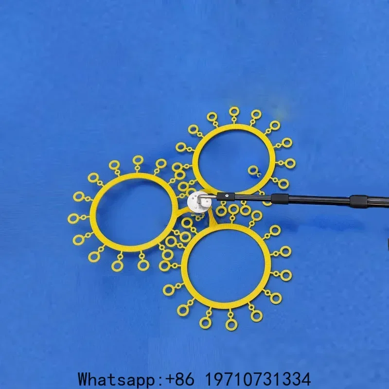 

Bubble Show Props 3/4/5 Heads Full Star Long Bubble Ring for Performance