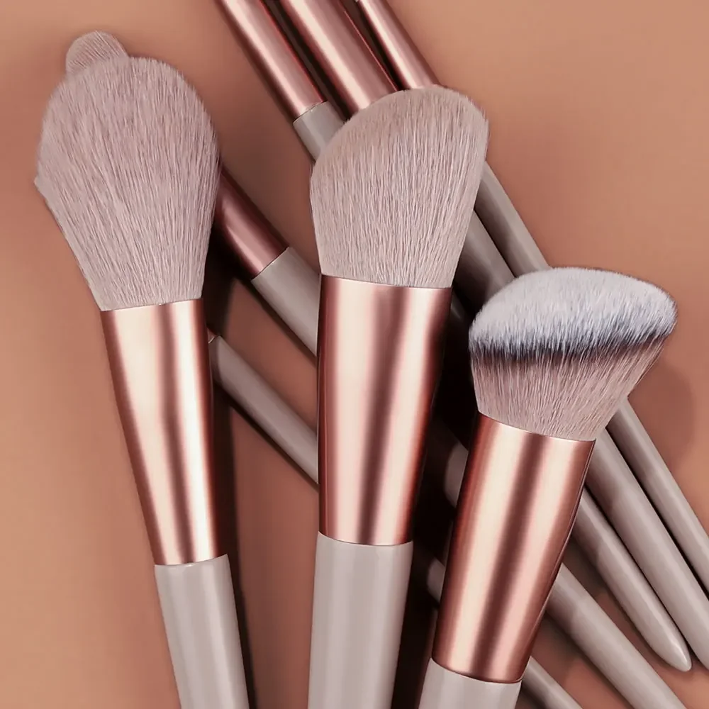 13 PCS Makeup Brushes Set Eye Shadow Foundation Brush Eyeshadow Blush Powder Blending Beauty Soft Make Up Tools  Women Cosmetic