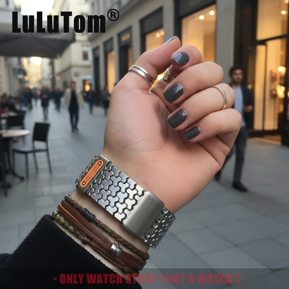 

316 Steel Band for Apple Watch Ultra 11 10 9 8 7 6 5 4 3 2 SE Straps Iwatch Series 38 40 41 42 44 45 46 49 mm Magnetic Watchband