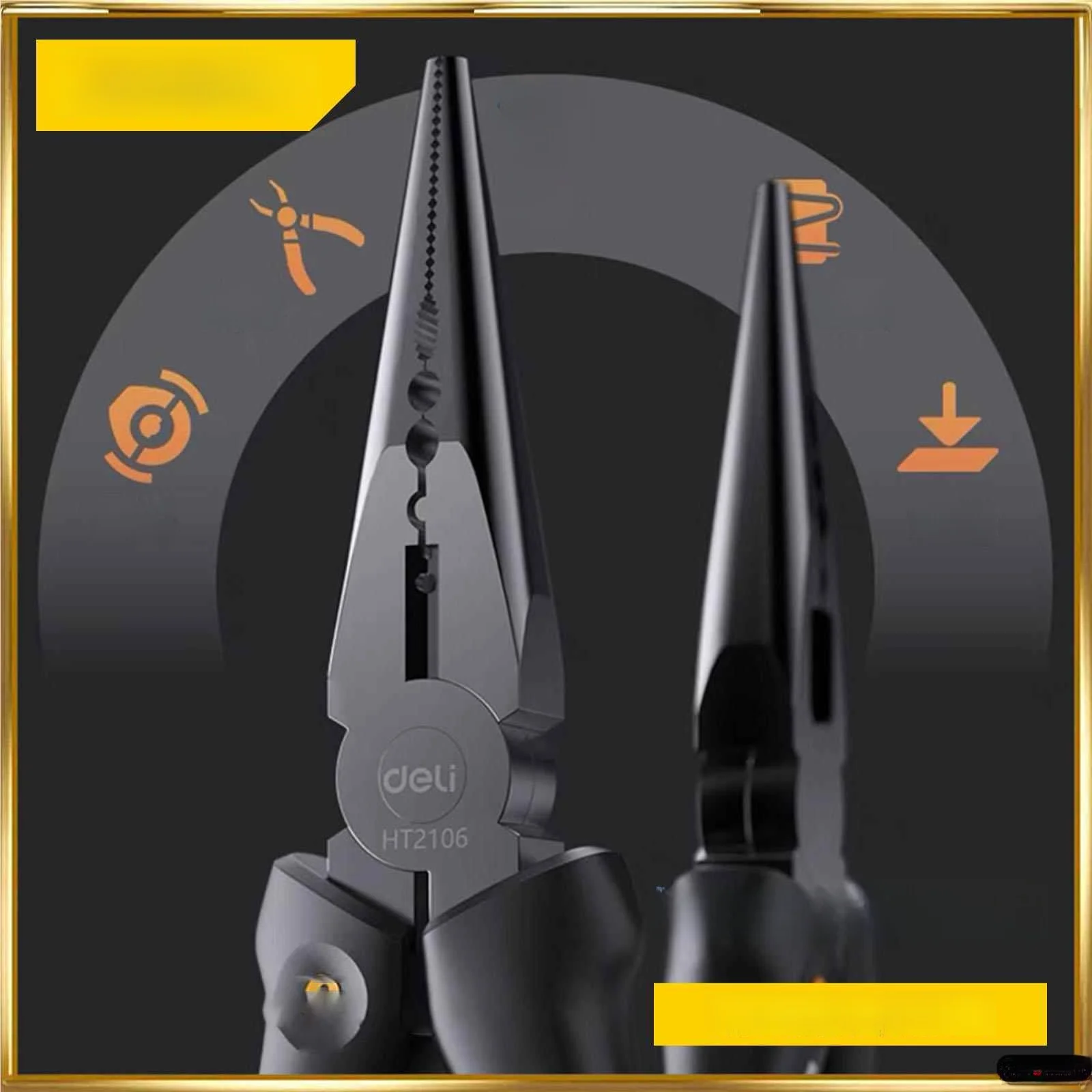 

Industrial Grade 6 Inch Stainless Steel Nose Pliers Electrician's Multi-Function Household Universal Tiger Pliers Hand Tools