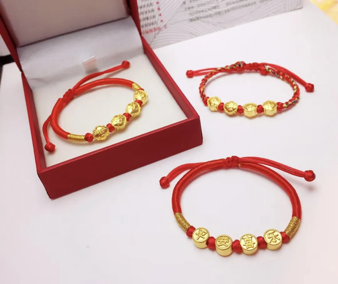 

Handwoven Red String Bracelet Year of Birth Lucky Bracelet with Smooth Bead for Women Peace and Joy Gifts