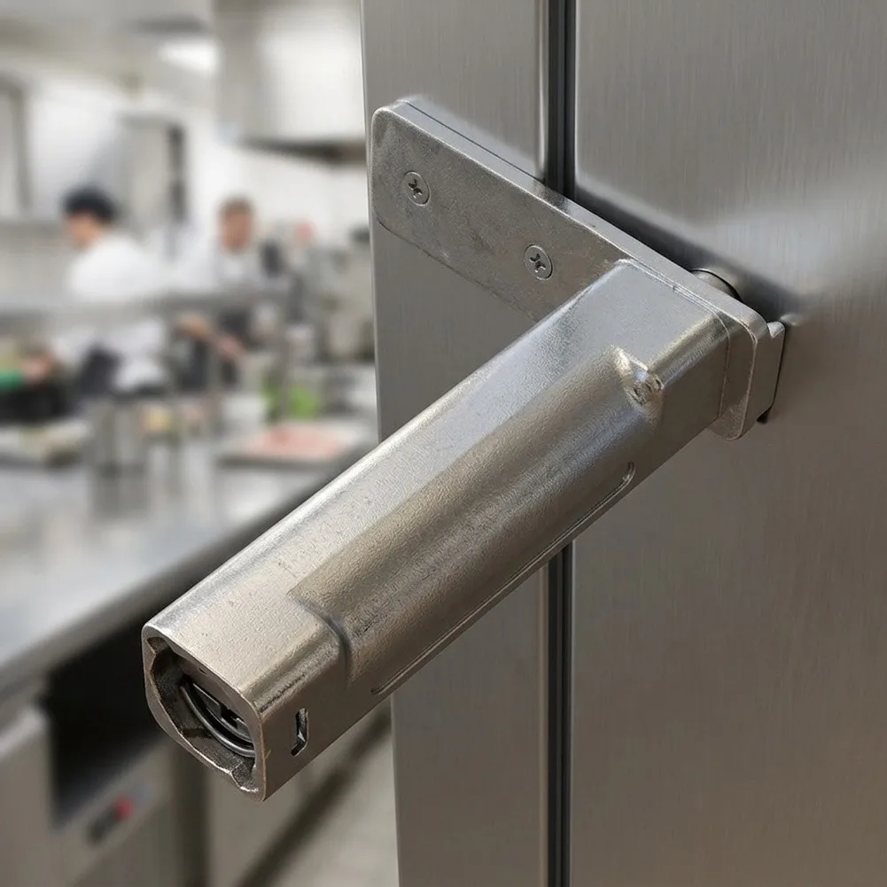 Stainless Steel Door Hinge for Refrigerators with Integrated for pivot and Auto-Closing Capability for Stable Operation