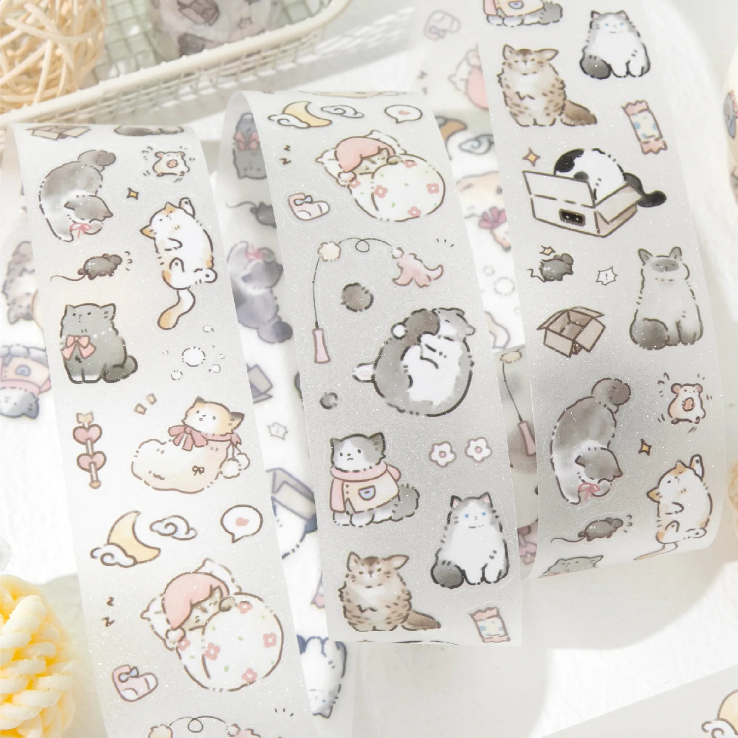 1pcs/lot DIY Decoration Adhesive Tapes Good luck cat japanese Pet tapes Stickers Masking Tapes