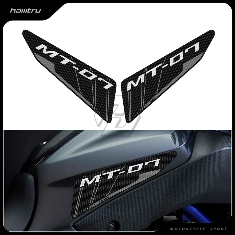 

Motorcycle Accessorie Side Tank Pad Protection Knee Grip Mat for Yamaha MT-07 2014-2017 decoration