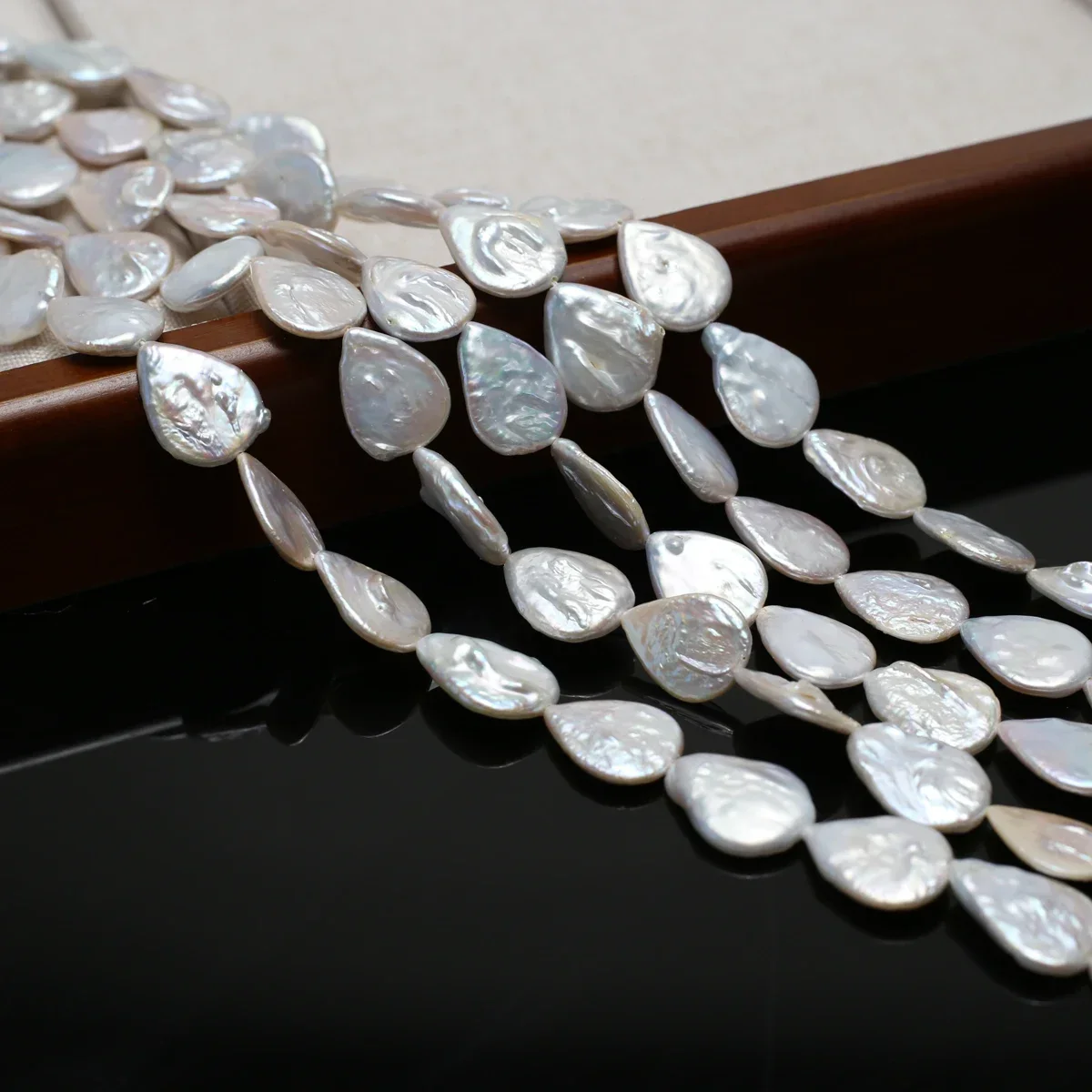 

13x18mm AAAA Fine Natural Freshwater Teardrop White Pearl Bead Jewelry Make Gift DIY Necklace Bracelet Accessories Wedding Women