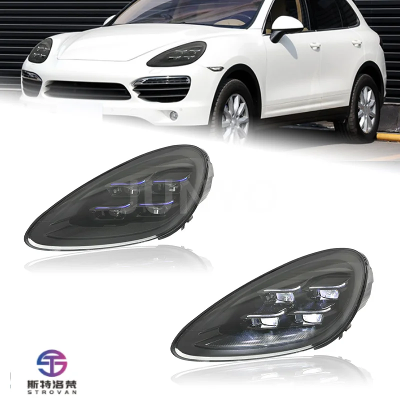Automobile Lighting System Head Light for Cayenne 11-14 Upgrading Old Headlights to New Led Matrix Headlights Pair