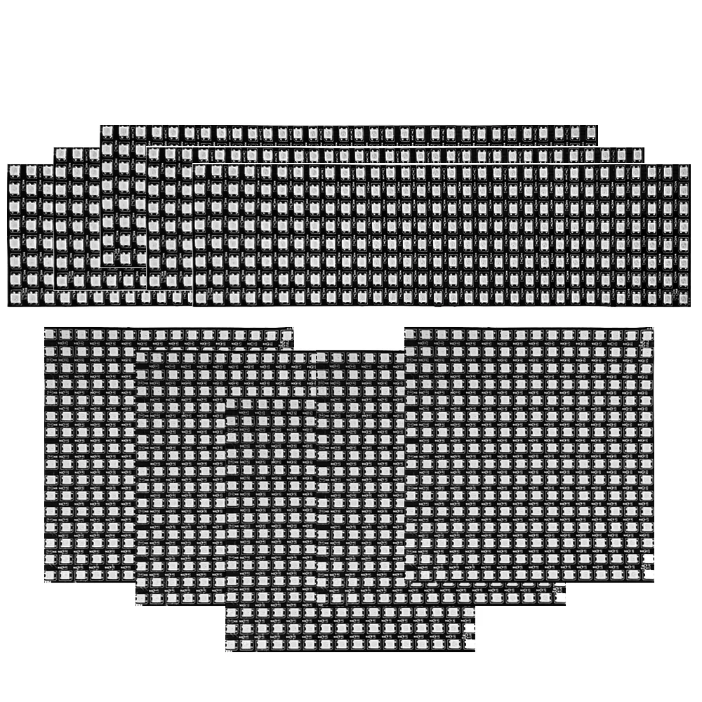 1pcs-5pcs-dc5v-ws2812b-pannello-led-flessibile-digitale-indirizzabile-individualmente-schermo-a-matrice-rgb-ws2812-modulo-ic-ligh-64-256pixel