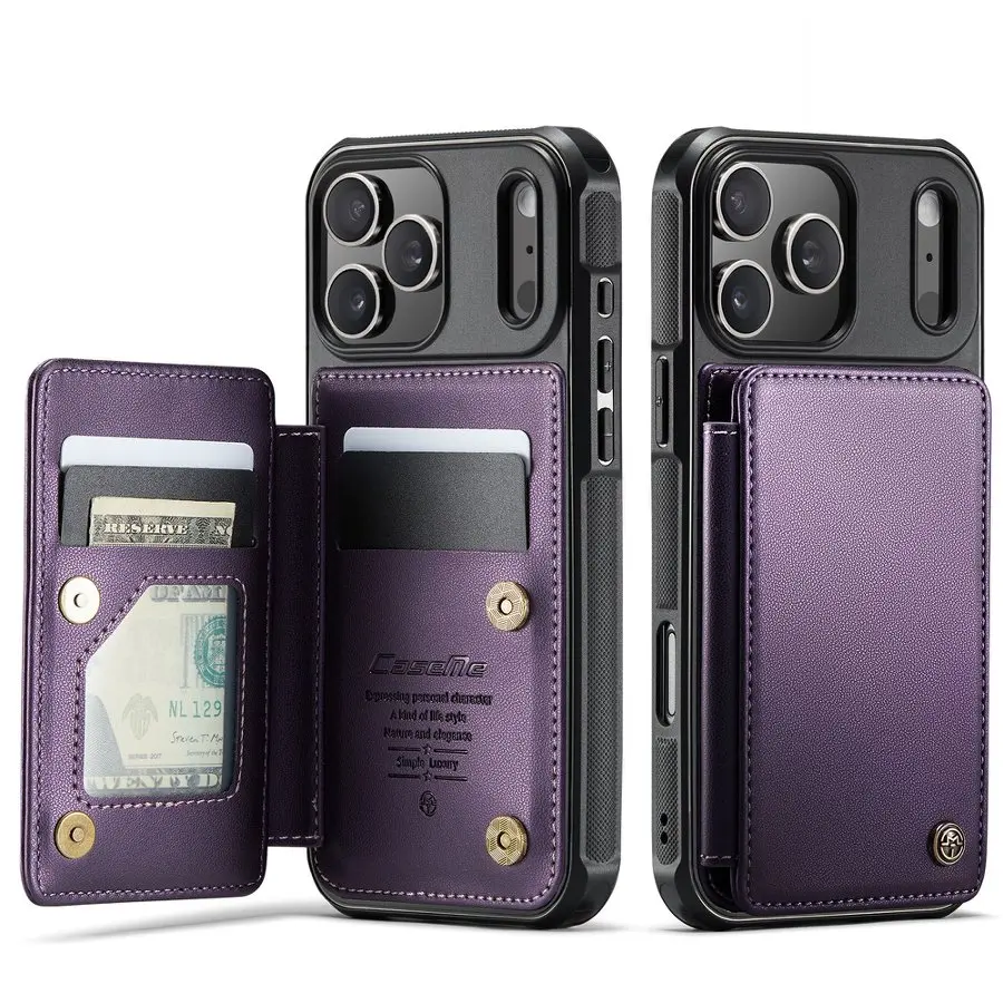 Magnetic Leather Phone Case for iPhone 18 Pro Max 14 11 12 13 15 16 17 Pro Max 16 Plus 16E Holder Stand Wallet Card Slots Cover